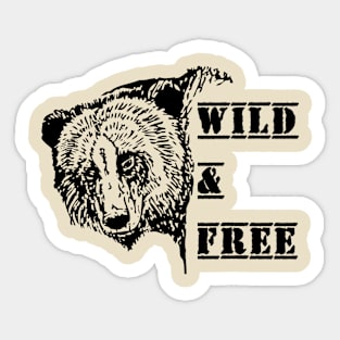 Wild and free 4 Sticker